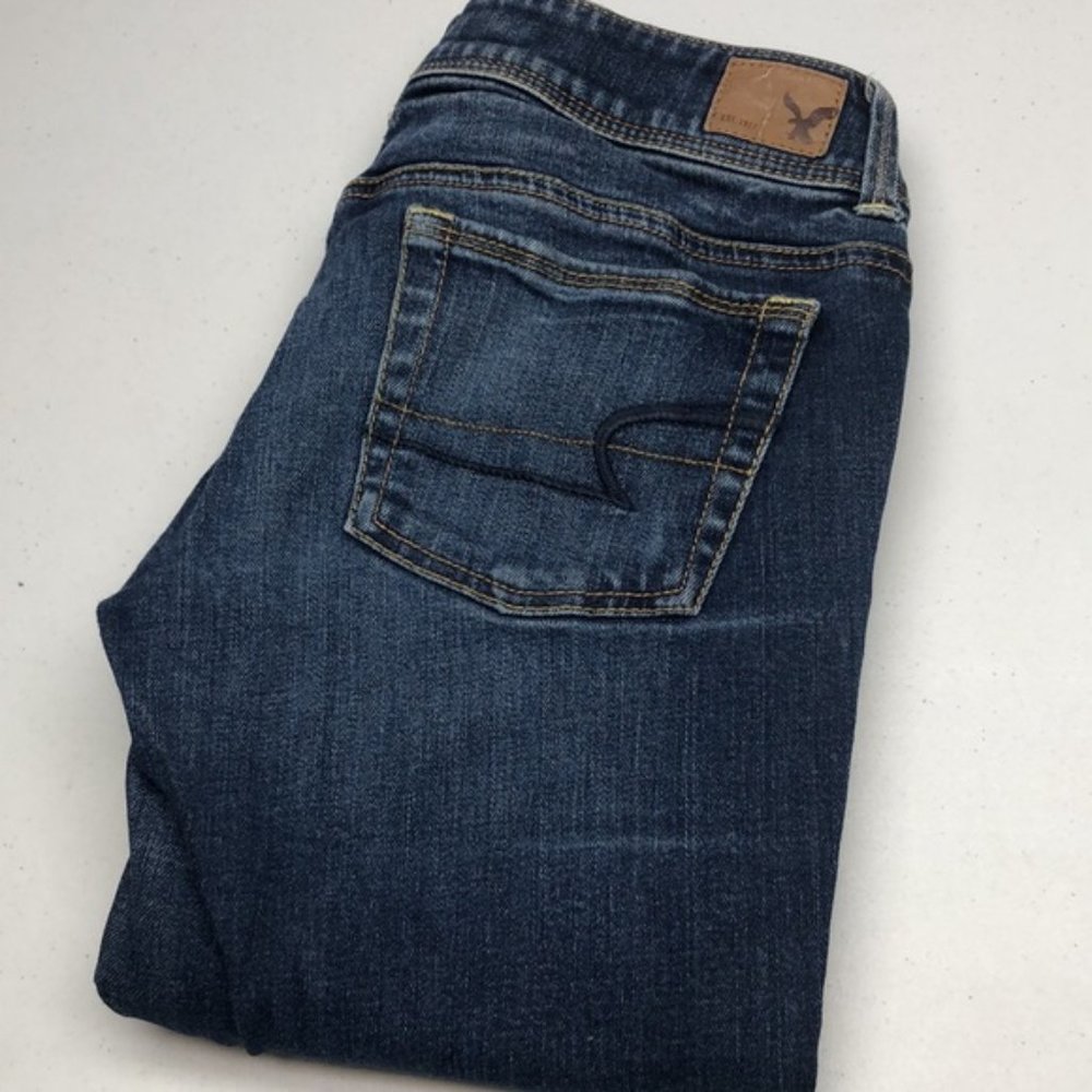 LIKE NEW AMERICAN EAGLE KICK BOOT STRETCH JEANS 4/26x30 🐎